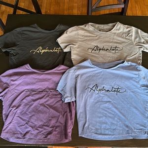 Alphalete cropped t shirt bundle